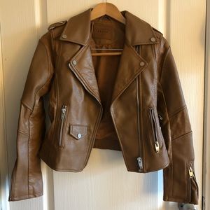 BLANKNYC tan leather jacket